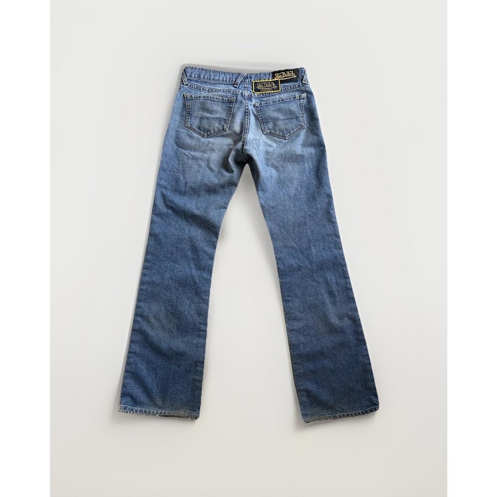 Von Dutch 2000s Y2K Kustommade Patch Flare Jeans Size 29